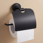 Plantex 304 Grade Stainless Steel Bathroom Toilet Paper Holder/Tissue Holder for Washroom/Kitchen/Bathroom Accessories - Daizy (Black)