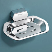 Plantex 304 Grade Stainless Steel Soap Dish for Bathroom/Soap Case/Soap Holder/Soap Stand/Bathroom Accessories - Pack of 1 (Delta, Chrome)
