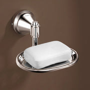 Plantex 304 Grade Stainless Steel Soap Dish/Soap Stand/Soap Tray/Soap Holder for Bathroom Accessories - Niko (Chrome)