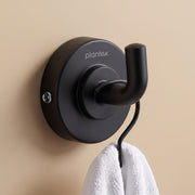 Plantex 304 Grade Stainless Steel Robe Hook/Cloth-Towel Hanger/Napkin Hanger/Bathroom Accessories - Daizy (Black)
