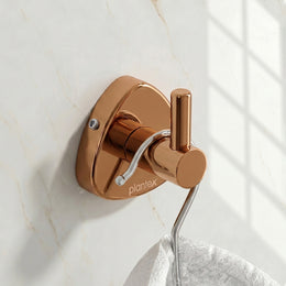 Plantex J4 Stainless Steel Clothes Hanger for Wall/Hangers for Bathroom/Robe Hook/Bathroom Accessories (PVD Rose Gold Finish) Angel