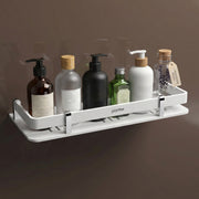 Plantex Deluxe Acrylic Bathroom Shelf (12x5 Inches, White, Matte)