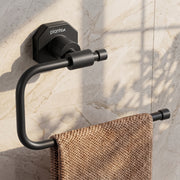 Plantex 304 Grade Stainless Steel Napkin Holder/Towel Hanger/Napkin Ring for Wash Basin/Towel Holder for Kitchen/Bathroom Accessories - Nipron (Black)