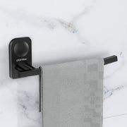 Plantex Stainless Steel Napkin Hanger for Washbasin/Napkin Holder for Bathroom/Towel Ring/Bathroom Accessories - Pack of 1 (Black)