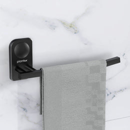 Plantex Stainless Steel Napkin Hanger for Washbasin/Napkin Holder for Bathroom/Towel Ring/Bathroom Accessories - Pack of 1 (Black)