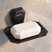 Plantex Soap Holder for Bathroom/304 Grade Stainless Steel Soap Case/Single Soap Dish/Soap Stand/Bathroom Accessories - Pack of 1 (PMB-2403, Z-Black)