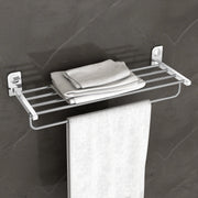 Plantex Dream Stainless Steel Towel Rack for Bathroom/Towel Stand/Towel Hanger/Bathroom Accessories - (24 Inch-Chrome) - Pack of 1