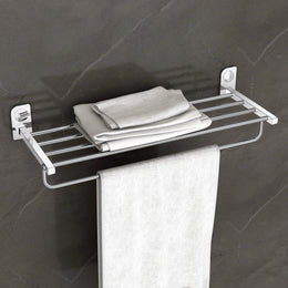 Plantex Dream Stainless Steel Towel Rack for Bathroom/Towel Stand/Towel Hanger/Bathroom Accessories - (24 Inch-Chrome) - Pack of 1