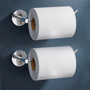 Plantex Stainless Steel Toilet Paper Roll Holder/Toilet Paper Holder/Toilet Roll Holder for Bathroom Accessories - Pack of 2 (Chrome)