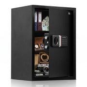 Plantex Safe Locker for Home/56 Litre Hotel Safe Tijori Box/Digital Locker/Electronic Safety Locker with Master & User Dual Code Access with Emergency Key/2 Years Warranty By Plantex (Black)