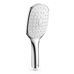Plantex ABS Hand Shower for Bath/Self Cleaning Hand Shower/Rectangle Shower Head for Home & Hotel/Handheld Shower Without Hose Pipe - (Chrome, H326)
