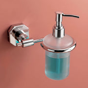 Plantex 304 Grade Stainless Steel Hand Wash Holder for Wash Basin Liquid Soap Dispenser Bathroom Accessories - Nipron (Chrome)