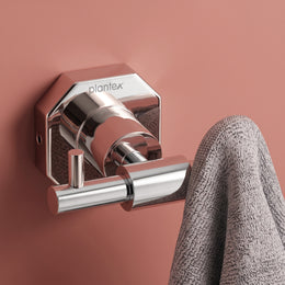 Plantex 304 Grade Stainless Steel Hook for Bathroom/Cloth Hanger for Wall/Hanger Hooks/Wall Hooks for Hanging Strong - Nipron (Chrome)