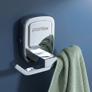 Plantex Robe Hook for Bathroom/304 Grade Stainless Steel Bath Towel Hook/Cloth Hanging Hook/Bathroom Accessories - Pack of 1 (Hexa, Chrome)