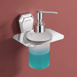 Plantex Liquid Soap Dispenser for Bathroom/304 Grade Stainless Steel Shampoo Dispenser/Handwash Dispenser/Bathroom Accessories - Pack of 1 (PM-2407, Chrome)