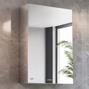 Plantex Bathroom Mirror Cabinet/304 Stainless Steel Bathroom Cabinet with Mirror/Bathroom Storage Cabinet/Wall Mounted Mirror Bathroom Cabinet (16x24 Inch, Chrome)