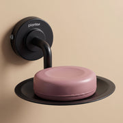 Plantex 304 Grade Stainless Steel Soap Holder/Stylish and Durable Soap Dish for Bathroom/Single Soap Tray/Bathroom Accessories - Daizy (Black)