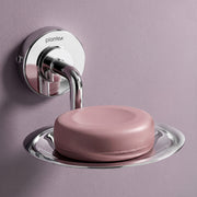 Plantex 304 Grade Stainless Steel Soap Holder for Bathroom/Wall Mounted Soap Holder/Soap Dish/Bathroom Accessories - Daizy (Chrome)