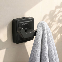 Plantex 304 Grade Stainless Steel Robe Hook/Hanger/Hook for Hanging Towel in Bathroom/Living Room - Decan (Black)