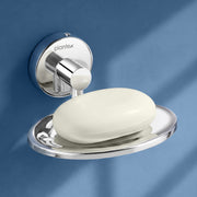 Plantex Maxx Stainless Steel Soap Holder for Bathroom - Soap Dish Stand/Accessories (Chrome)