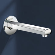 Plantex Bath Tub Spout with Wall Flange/Single Lever Spout/High Flow Tap for Bathroom/Kitchen - Pack of 1 (Chrome)