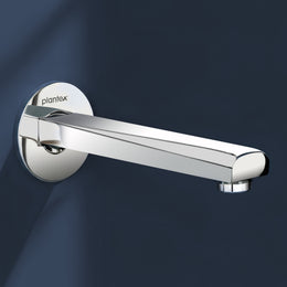 Plantex Bath Tub Spout with Wall Flange/Single Lever Spout/High Flow Tap for Bathroom/Kitchen - Pack of 1 (Chrome)