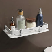 Plantex Acrylic Bathroom Organizer/Shelf for Kitchen/Wall - Accessories (9x5 Inches-White)