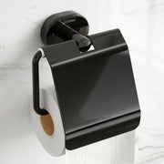 Plantex J4 Stainless Steel Toilet Paper Holder for Bathroom/Tissue Holder for Washroom/Toilet roll Holder for Wall Mounted/Bathroom Accessories (PVD Black Finish) Onix