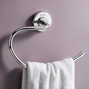 Plantex 304 Grade Stainless Steel Towel Ring for Wash Basin/Napkin Hanger for Bathroom/Hand Towel Holder/Bathroom Accessories - Daizy (Round,Chrome)