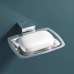Plantex Soap Holder for Bathroom/304 Grade Stainless Steel Soap Dish/Soap Case/Soap Stand/Bathroom Accessories - Pack of 1 (Tesla, 2701, Chrome)