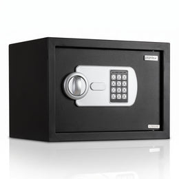 Plantex 23 Litre Safe Locker for Home/Electronic Safety Locker with Master & User PIN Code Access with Emergency Key/Hotel Safe Box/2 Years Warranty By Plantex - Black
