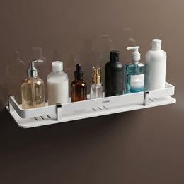 Plantex Acrylic Bathroom Shelf/Shelf for Bathroom Wall/Bathroom Shelf Rack/Kitchen Organiser/Stand (15x5 Inches-White)