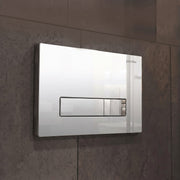 Plantex Push-Plate/Flush Plate for Toilet/Mechanical Dual-Flush Plate/Water Saving Technology - Pack of 1 (4519, Chrome)