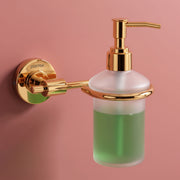 Plantex 304 Grade Stainless Steel Liquid Soap Dispenser/Shampoo Dispenser/Hand Wash Dispenser/Bathroom Accessories Pack of 1, Daizy (Golden)