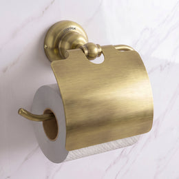Plantex 304 Grade Stainless Steel Toilet Paper Roll Holder/Toilet Paper Holder in Bathroom/Kitchen/Bathroom Accessories - Skyllo (Antique)