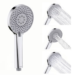Plantex Hand Shower for Bathroom/3 Mode Multifunctional Shower/5-Inch ABS Plastic Silicone Handheld Shower/Easy Mode Switching – (Chrome, APS-8616)