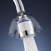 Plantex Tap Water Filter for Kitchen & Bathroom Faucet/Faucet Mounted Water Filter with Replaceable Cartridge/ABS Plastic Compact Tap Filter for Home - Chrome & White