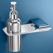 Plantex Liquid Soap Dispenser for Bathroom/304 Grade Stainless Steel Shampoo Dispenser/Hand wash Dispenser/Bathroom Accessories - Pack of 1 (Regent, Chrome)