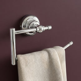 Plantex 304 Grade Stainless Steel Towel Ring/Napkin Hanger for Kitchen/Towel Holder for Wash Basin/Bathroom Accessories, Skyllo (Chrome Finish)