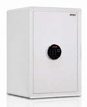 Plantex 82 Ltr Digital Safe Locker For Home/Safety Locker Box with Biometric/LED Light Touchscreen Display & Dual Code Access Master User/Emergency Key/2 Years Warranty By Plantex - (White)