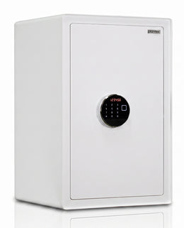 Plantex 82 Ltr Digital Safe Locker For Home/Safety Locker Box with Biometric/LED Light Touchscreen Display & Dual Code Access Master User/Emergency Key/2 Years Warranty By Plantex - (White)