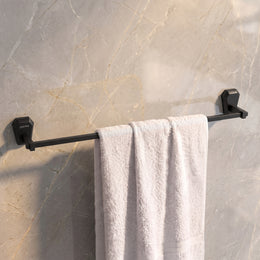 Plantex Towel Rod for Bathroom/304 Grade Stainless Steel Towel Bar/Towel Stand/24 Inch Towel Hanger/Bathroom Accessories - Pack of 1 (PMB-2402, Z-Black)