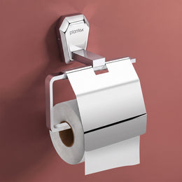 Plantex Toilet Paper Holder for Bathroom/304 Grade Stainless Steel Tissue Paper Roll Holder/Bathroom Accessories - Pack of 1 (PM-2410, Chrome)