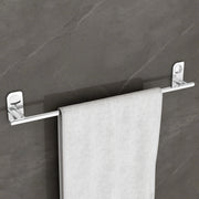 Plantex Dream Stainless Steel Towel Hanger for Bathroom/Single Towel Rod/Bar/Bathroom Accessories (24inch) - Chrome - Pack of 1