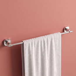 Plantex 304 Grade Stainless Steel Towel Holder in Bathroom/Single Towel Rod for Bathroom/Cloth Hanger/Bathroom Accessories - Nipron (Chrome - 24 inch)
