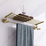 Plantex 304 Grade Stainless Steel 24 inch Towel Rack for Bathroom/Towel Stand/Hanger/Bathroom Accessories - Skyllo (Antique)