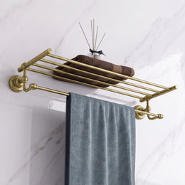 Plantex 304 Grade Stainless Steel 24 inch Towel Rack for Bathroom/Towel Stand/Hanger/Bathroom Accessories - Skyllo (Antique)