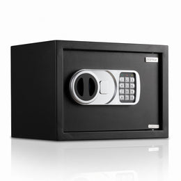 Plantex 23 Litre Electronic Safe Locker for Home/Safety Locker Box with LED Light & Master Code Access/Tijori with Emergency Key/2 Years Warranty by Plantex - Black (Metal)