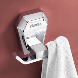 Plantex Robe Hook for Bathroom/304 Grade Stainless Steel Towel Hook/Cloth Hanger/Bathroom Accessories - Pack of 1 (PM-2405-Chrome)
