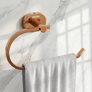 Plantex J4 Stainless Steel Towel Hanger for Wash Basin/Hand Towel Hanger/Napkin Holder for Wash Basin/Bathroom Accessories (PVD Rose Gold Finish) Onix